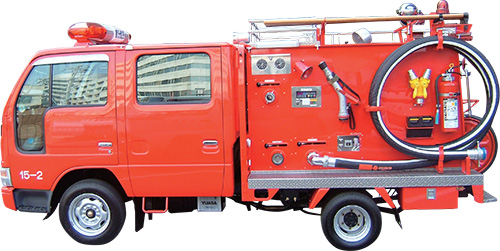 小型消防ポンプ積載車